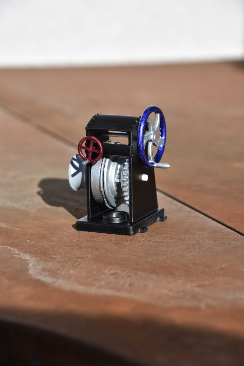 MANUAL ANCHOR WINCH for SHIP MODEL Model do druku 3D .c4d .max .obj .3ds .fbx .stl .blend