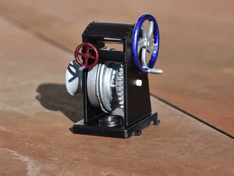 RĘCZNA WCIĄGARKA KOTWICZNA DO MODELU STATKU Model do druku 3D