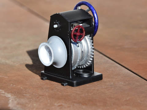 MANUAL ANCHOR WINCH for SHIP MODEL Model do druku 3D