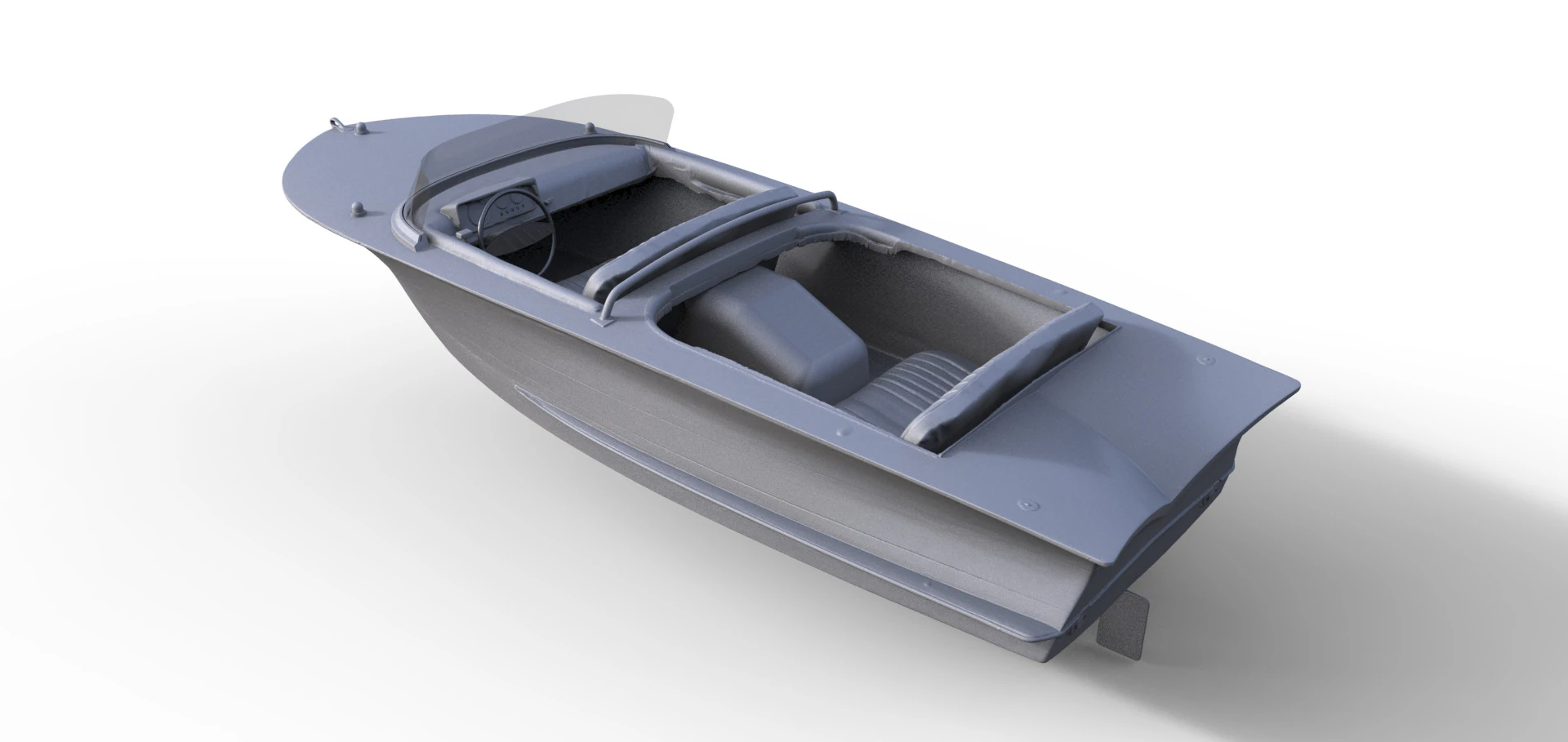 SPORT BOAT PANTHER GDR 3D Print Model .c4d .max .obj .3ds .fbx .stl .blend 