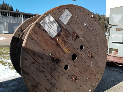 CABLE DRUM WITH CABLE 3D SCAN FOR MODEL SHIPBUILDING 3D Baskı Modeli