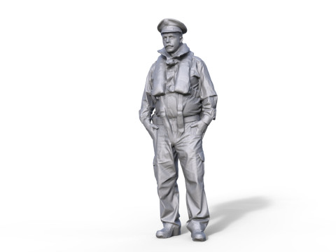 WATER POLICE FIGURE FOR MODEL BOAT WSP 3D Print Model