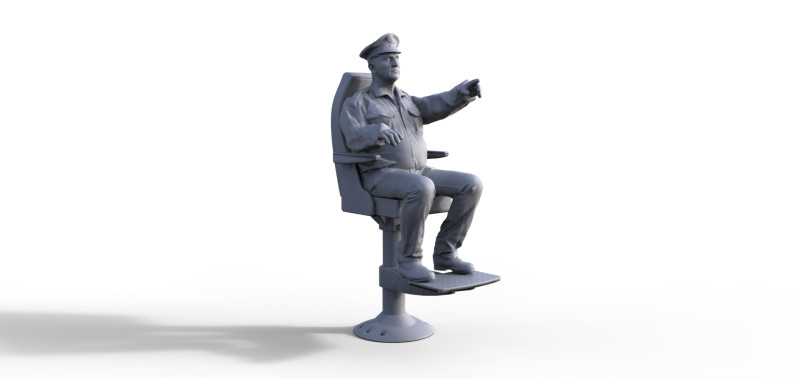 WATER POLICE FIGURE WITH CHAIR FOR SHIP MODEL 3D-Druckmodell .c4d .max .obj .3ds .fbx .stl .blend