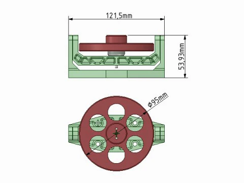 GYROSCOPE STABILIZER FOR BRUSHLESS MODEL SHIPS 3D Print Model