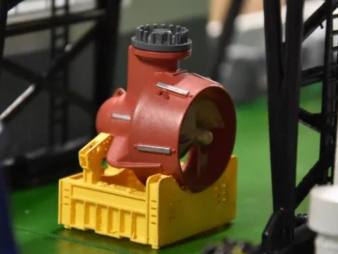 SCHOTTEL K&Uuml;&Ccedil;&Uuml;K AS Y&Uuml;K KARGO GEMİSİ MODELİ GEMİ KARGO 3D Baskı Modeli