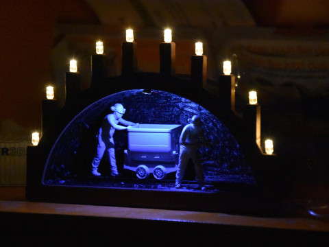 SCHWIBBOGEN LED ERZGEBIRGE BERGBAU MINING BERGMANN WEIHNACHTEN WINTER CHRISTMAS Modello di stampa 3D