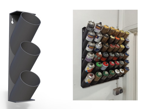 CAN ORGANIZER SPRAY CAN RACK Modelo de impresión 3D