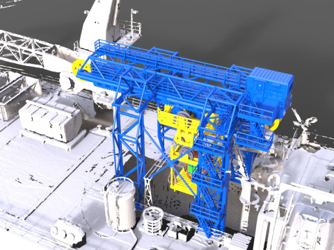 HANDLING TOWER CRANE FOR SEABEX ONE SHIP MODEL 3D-printmodel