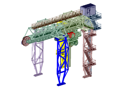 HANDLING TOWER CRANE FOR SEABEX ONE SHIP MODEL 3D-printmodel