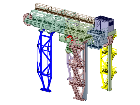 HANDLING TOWER CRANE FOR SEABEX ONE SHIP MODEL 3D-printmodel