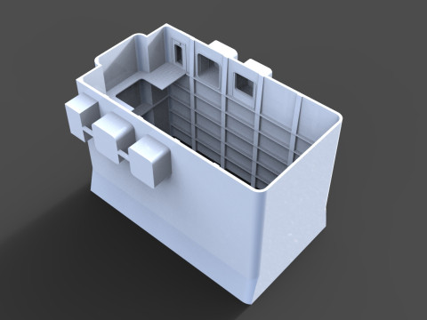 MOON POOL FOR SEABEX ONE MODEL SHIP MODELSHIP VESSEL 3Dプリントモデル