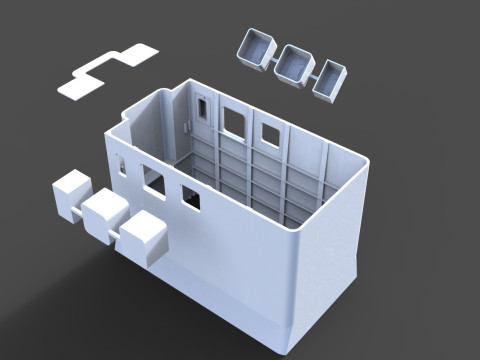 MOON POOL FOR SEABEX ONE MODEL SHIP MODELSHIP VESSEL 3D-printmodel