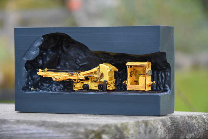 DRILL AND DRIVING STAND MINING DIORAMA Model do druku 3D .c4d .max .obj .3ds .fbx .stl .blend