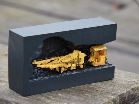 DRILL AND DRIVING STAND MINING DIORAMA 3D Print Model