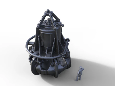 OLD RECOVERY GRAB FOR SHIP MODEL CRANE CARGO RAILROAD 3D Print Model