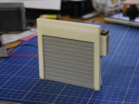 PORTA SECIONADA PARA MODELO PORTA DE ROLAMENTO NAVIO MODELO B Modelo de Impressão 3D