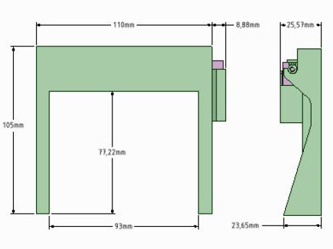 SECTIONAL DOOR FOR MODELSHIP ROLLING DOOR SHIP MODEL TYPE B 3D Принт Модель