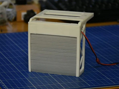 PORTA SECIONADA PARA MODELO PORTA DE ROLAMENTO NAVIO MODELO A Modelo de Impressão 3D