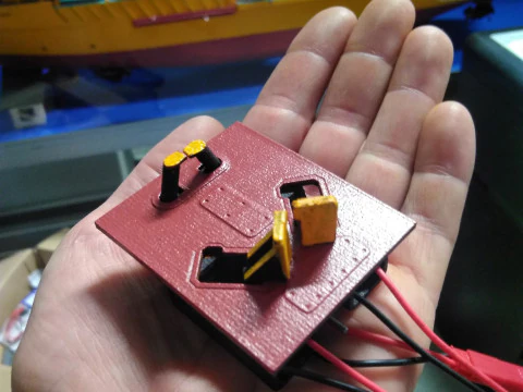 PINOS DE REBOQUE M&Oacute;DULO DE MAND&Iacute;BULA DE TUBAR&Atilde;O TIPO A PARA MODELO DE NAVIO Modelo de Impressão 3D