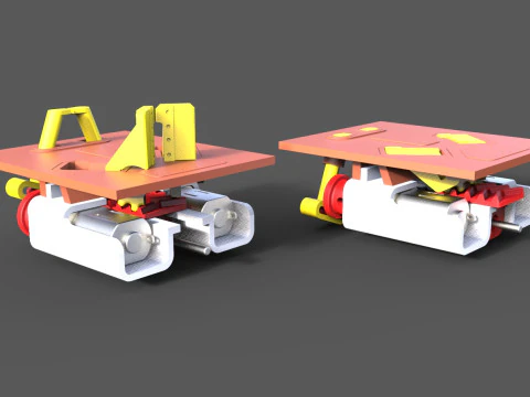 TOWING PINS SHARK JAW MODULE TYPE A FOR SHIP MODEL 3D Print Model