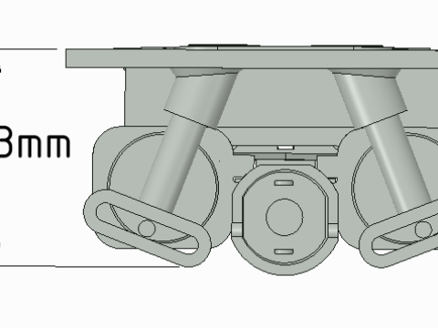TOWING PINS SHARK JAW MODULE TYPE A FOR SHIP MODEL 3D 프린트 모델