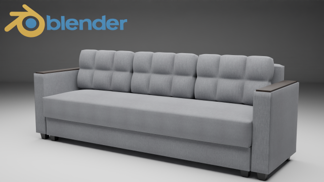 Atlanta Malmo gray sofa Mnogomebeli 3D Model .c4d .max .obj .3ds .fbx .stl .blend 