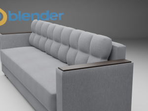 Atlanta Malmo gray sofa Mnogomebeli 3D Model