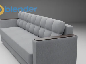 Atlanta Malmo gray sofa Mnogomebeli 3D Model