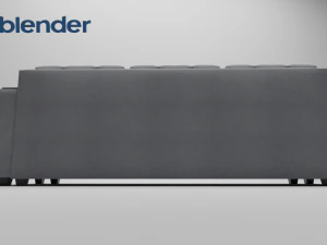 Atlanta Malmo gray sofa Mnogomebeli 3D Model