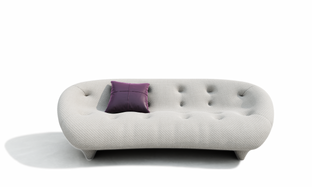 Modern Double Sofa 3D Модель .c4d .max .obj .3ds .fbx .stl .blend 