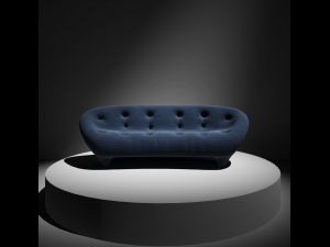 Modern Double Sofa 3D Модель