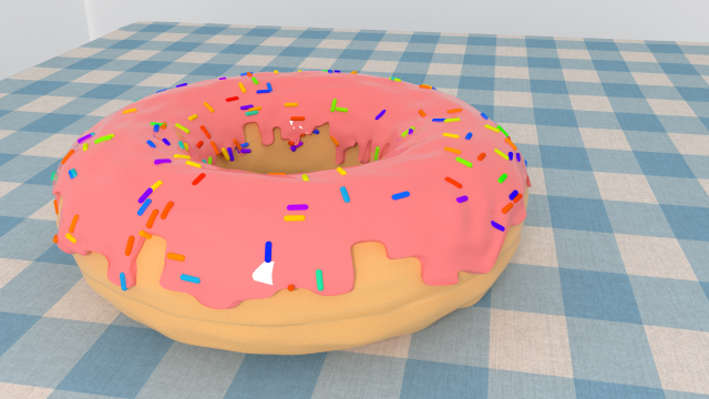 Donut 3D मॉडल .c4d .max .obj .3ds .fbx .stl .blend 