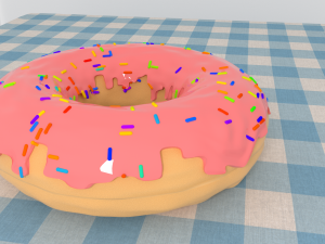 Donut 3D मॉडल