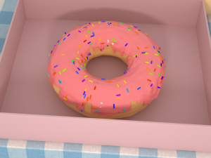 Donut 3D मॉडल