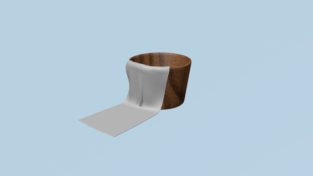 A towel basket Modelo 3D .c4d .max .obj .3ds .fbx .stl .blend