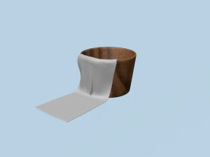 A towel basket 3D Model