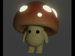 Cartoon mushroom 3D Model
