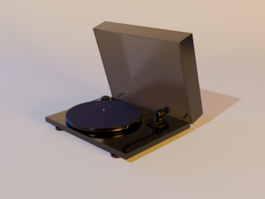 Vinyl record player 3D Model