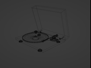 Vinyl record player 3D Model