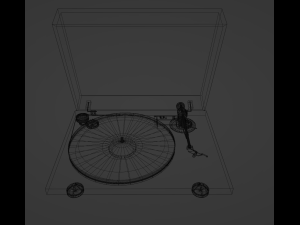 Vinyl record player 3D Model
