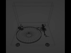 Vinyl record player 3D Model