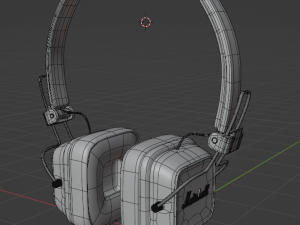 Marshall Major 4 headphones 3Dモデル