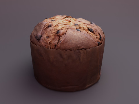 Panettone Cristmas Model 3D
