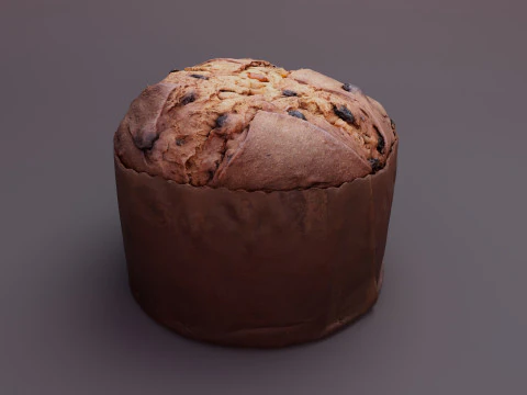 Panettone Cristmas 3D Model