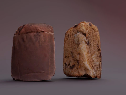 Panettone Cristmas 3D Model