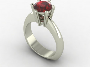 Solitaire Engagement Ring 3D 프린트 모델