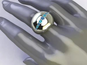Blob ring 3D Print Model