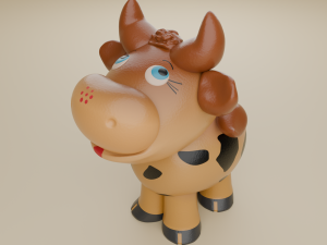 Toy Cute bull Modello 3D