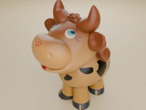 Brinquedo touro fofo Modelo 3D