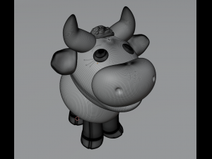 Toy Cute bull 3D Modell